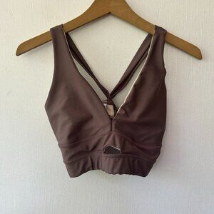 5 Dancewear Sports Bra MA Medium Adult Purple Strappy Dance Yoga